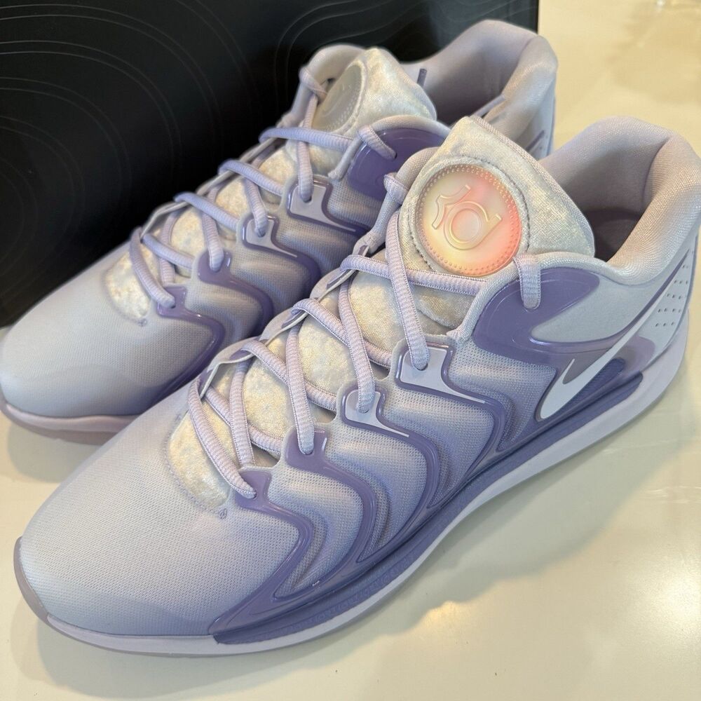 Nike KD 17 “B.A.D” Purple Aunt Pearl Basketball Shoes FJ9487-500 Men’s Size 11